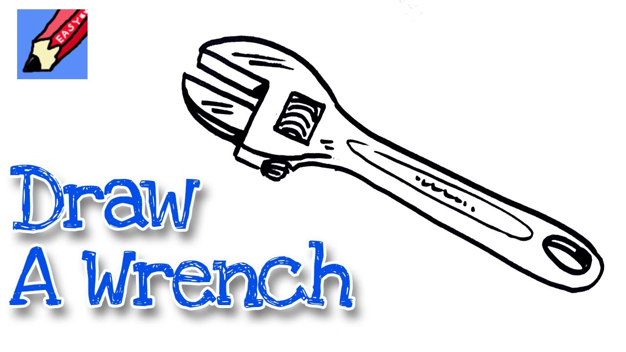 1280x720 How To Draw A Wrench Real Easy