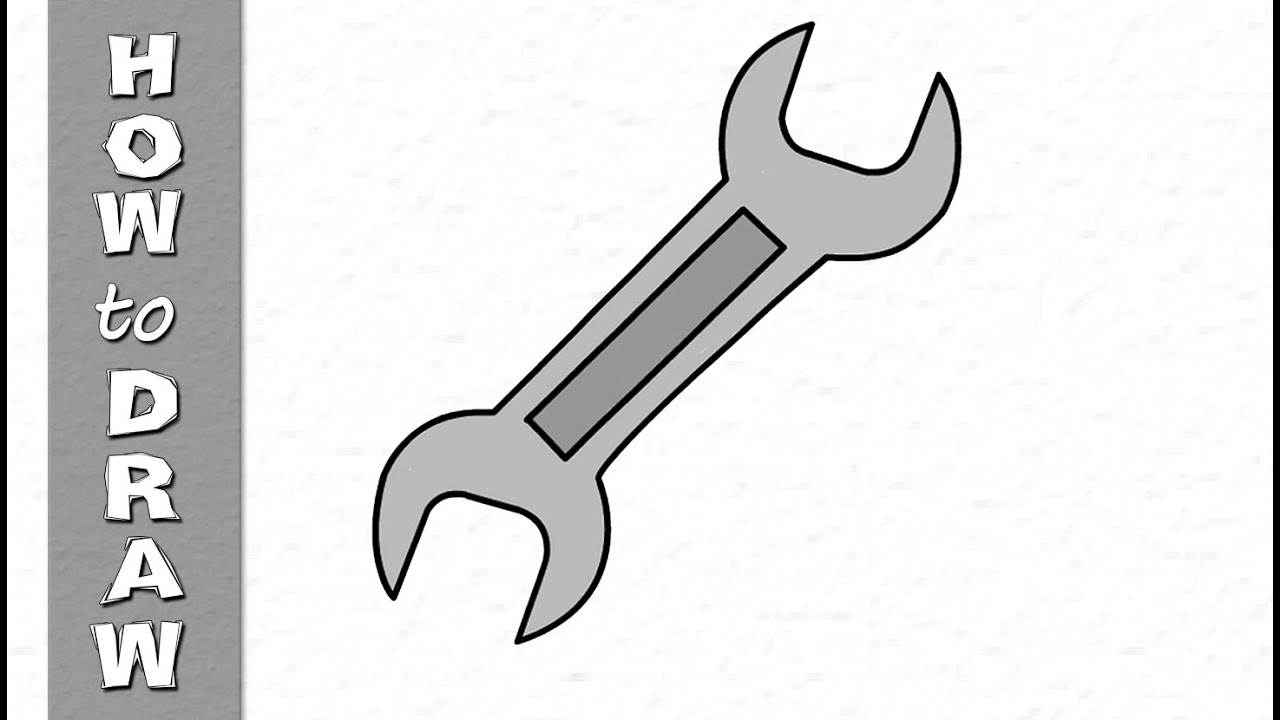 1280x720 Kids Drawings Education How To Draw A Spanner Drawing For Kids