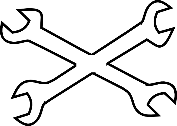 600x426 Wrench Black And White Stock Black And White Huge Freebie