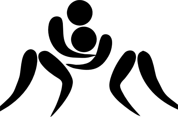 600x395 Olympic Sports Wrestling Pictogram Clip Art Free Vector In Open