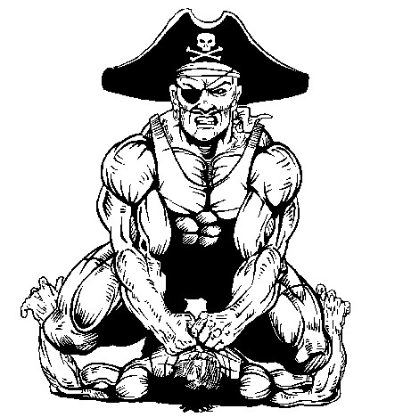 452x468 Wrestling Clipart Pirate