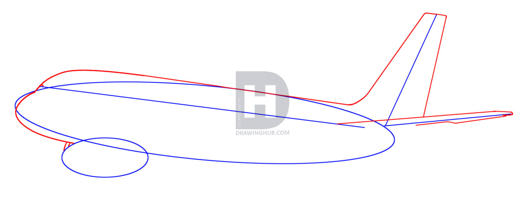 1080x439 How To Draw An Aeroplane, Step