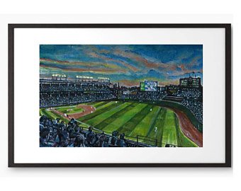 340x270 Wrigley Field Framed Etsy