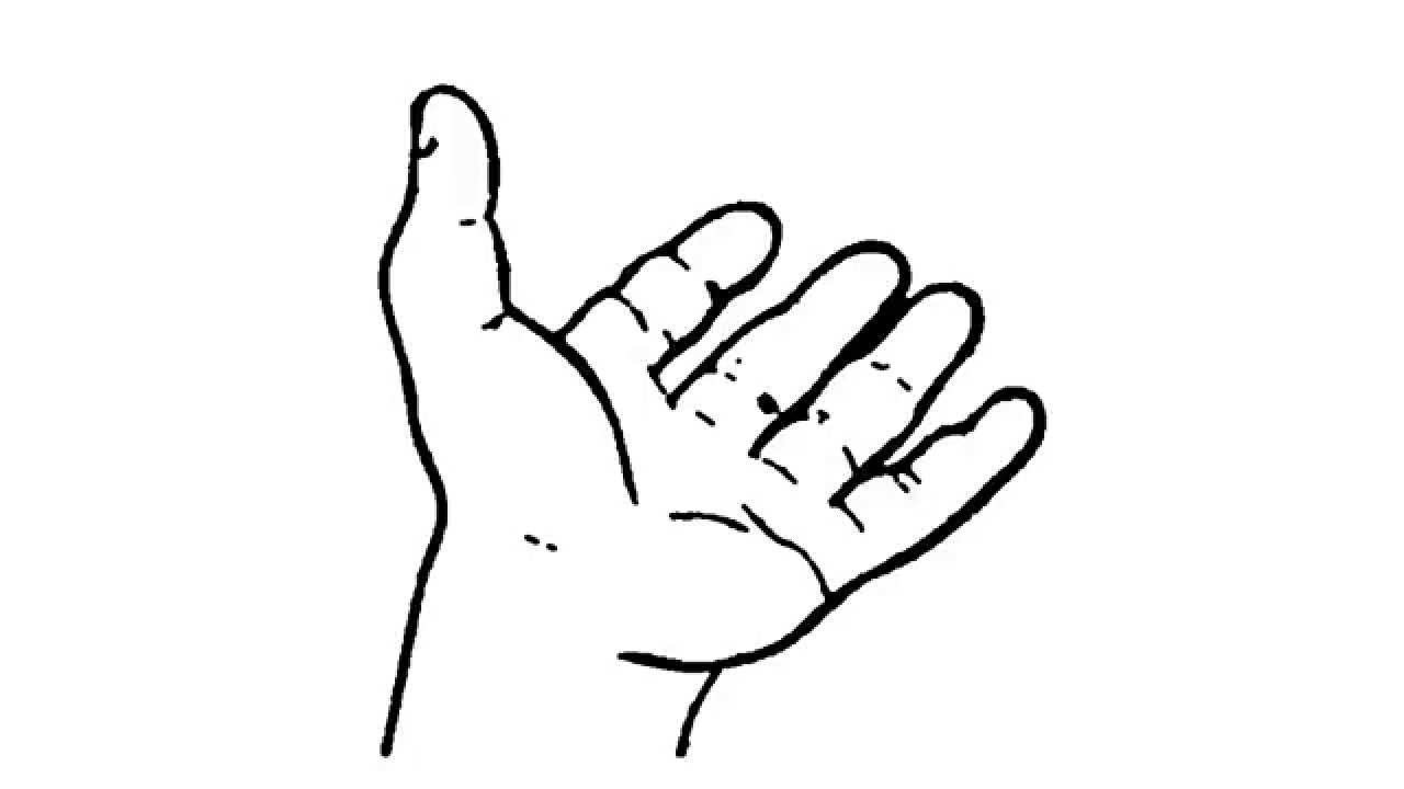 1280x720 How To Draw Open Hand