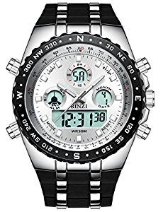 230x300 Men's Sports Watches Big Face Outdoor Military Digital Wrist Watch