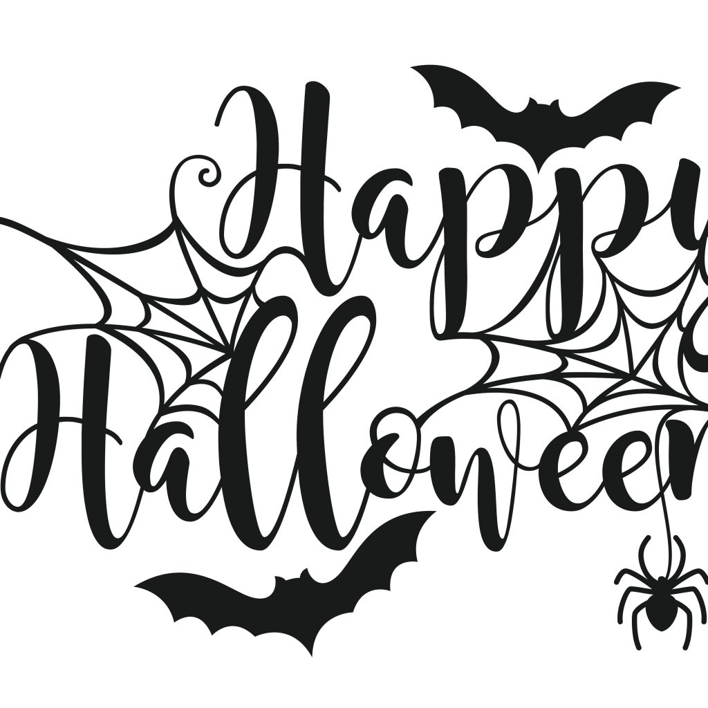 1024x1024 How To Draw Happy Halloween In Bubble Letters With Writing Plus