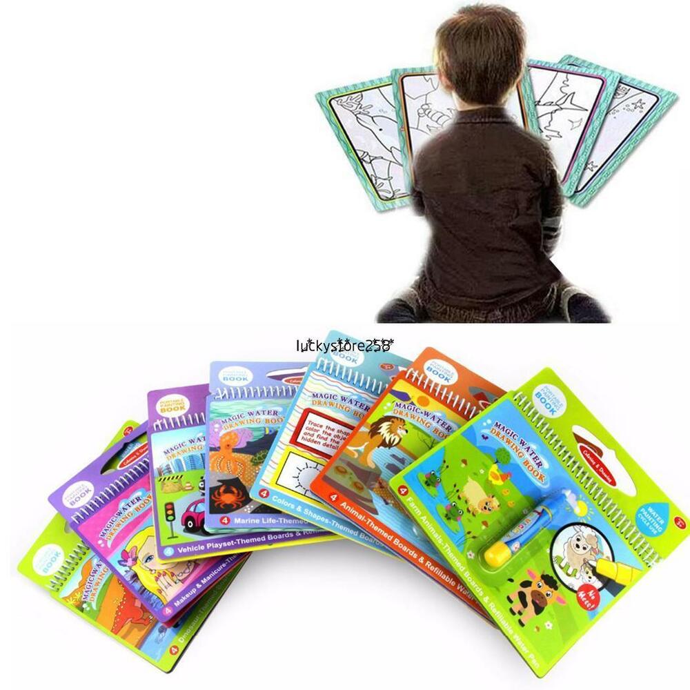 1000x1000 Reusable Coloring Water Painting Book Kid Doodle Write Draw Board