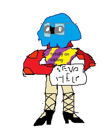 386x446 i tried drawing a a mid transformation inkling, but the face went