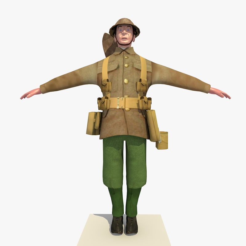 800x800 British Soldier Version Model