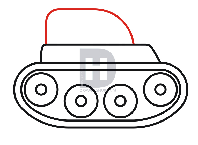 765x562 How To Draw A Tank For Kids, Step
