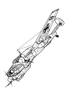 250x348 Kids N Coloring Pages Of Wwii Aircrafts Airplanes
