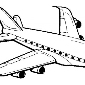 336x336 Airplane Drawing Color Paper Aircraft Assembly Pdf Easy Cartoon