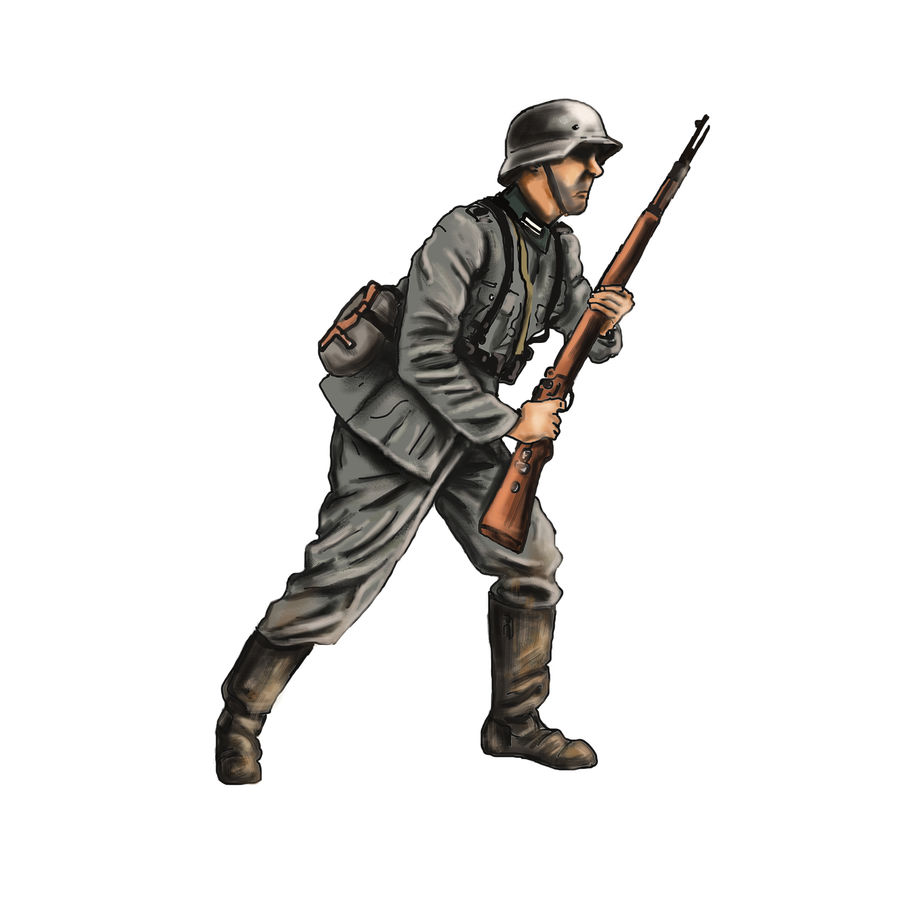 Ww2 Soldier Drawing Free download on ClipArtMag