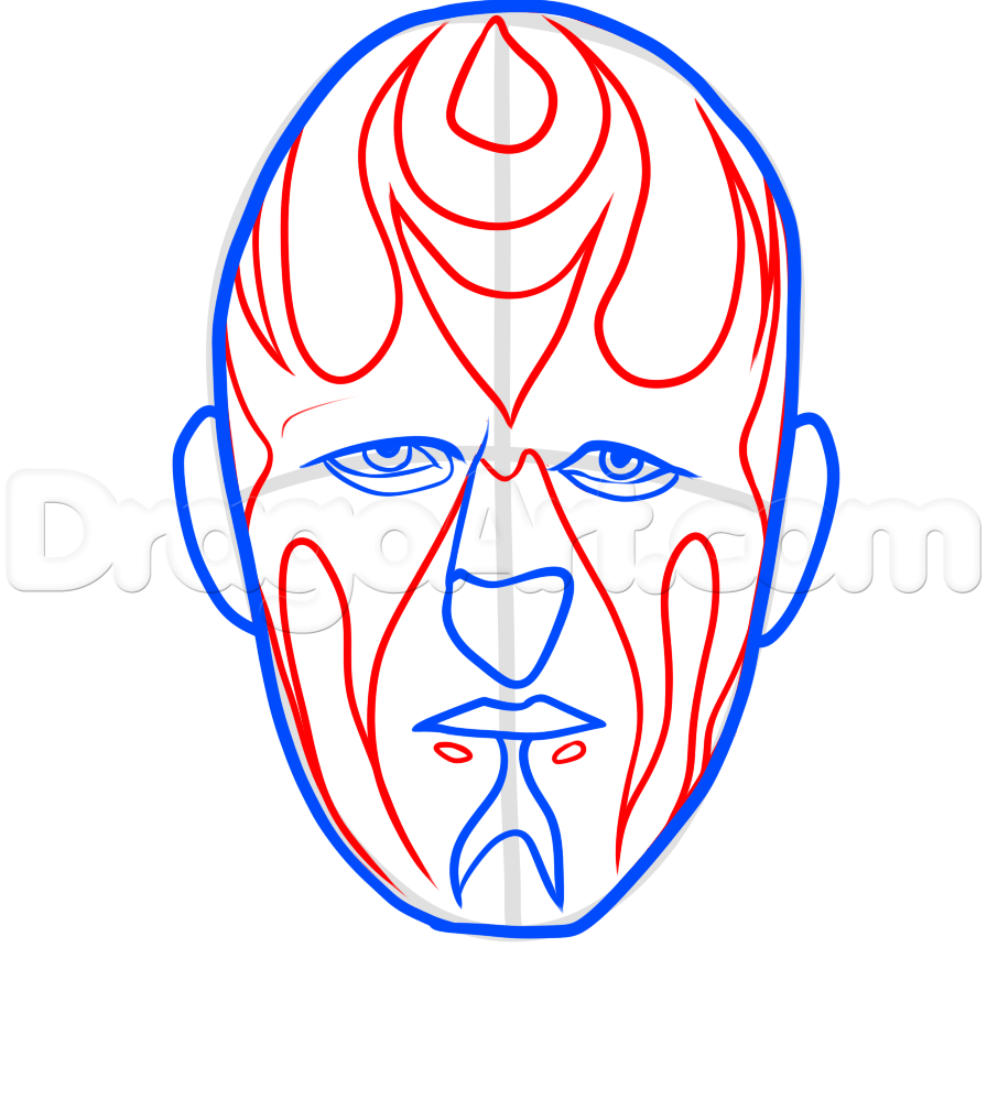 896x999 How To Draw Goldust From Wwe, Step