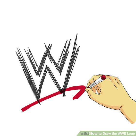 560x560 How To Draw The Wwe Logo Steps
