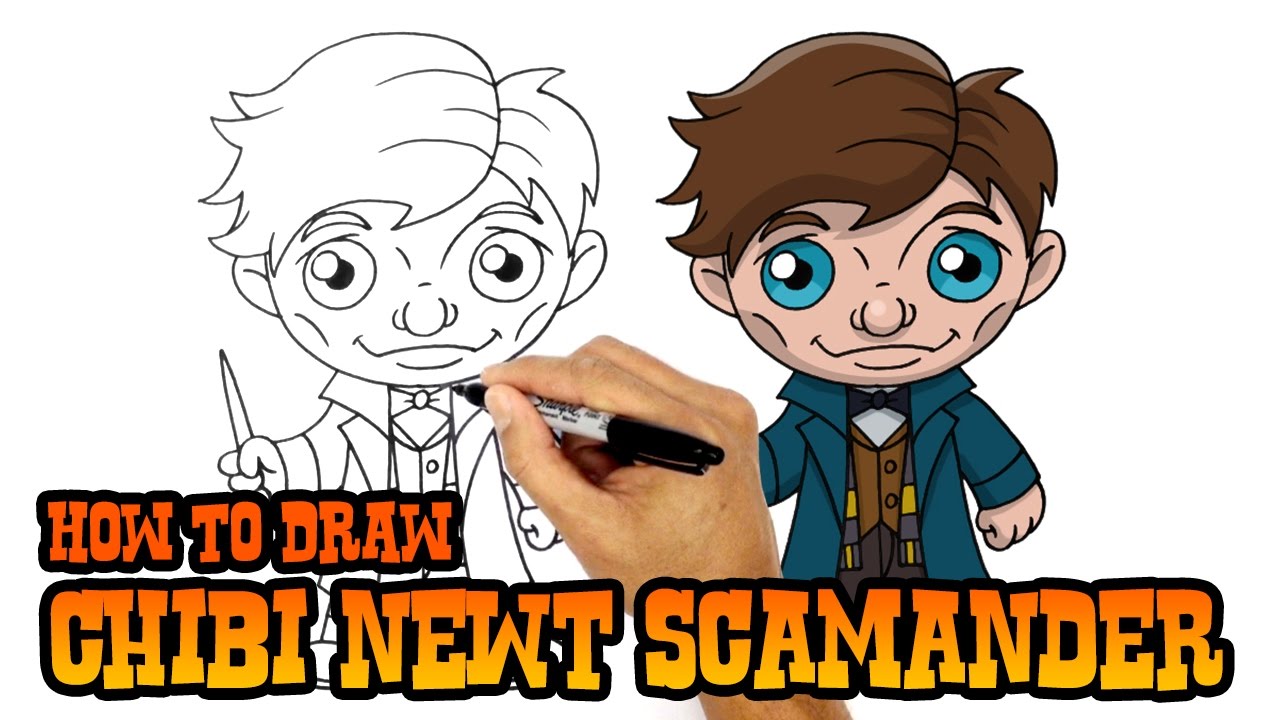 1280x720 how to draw newt scamander fantastic beasts and where to find