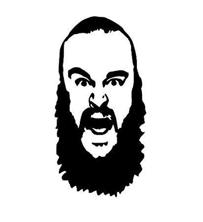 412x450 Braun Strowman Wwe Nxt Wrestling Wrestler Vinyl Decal