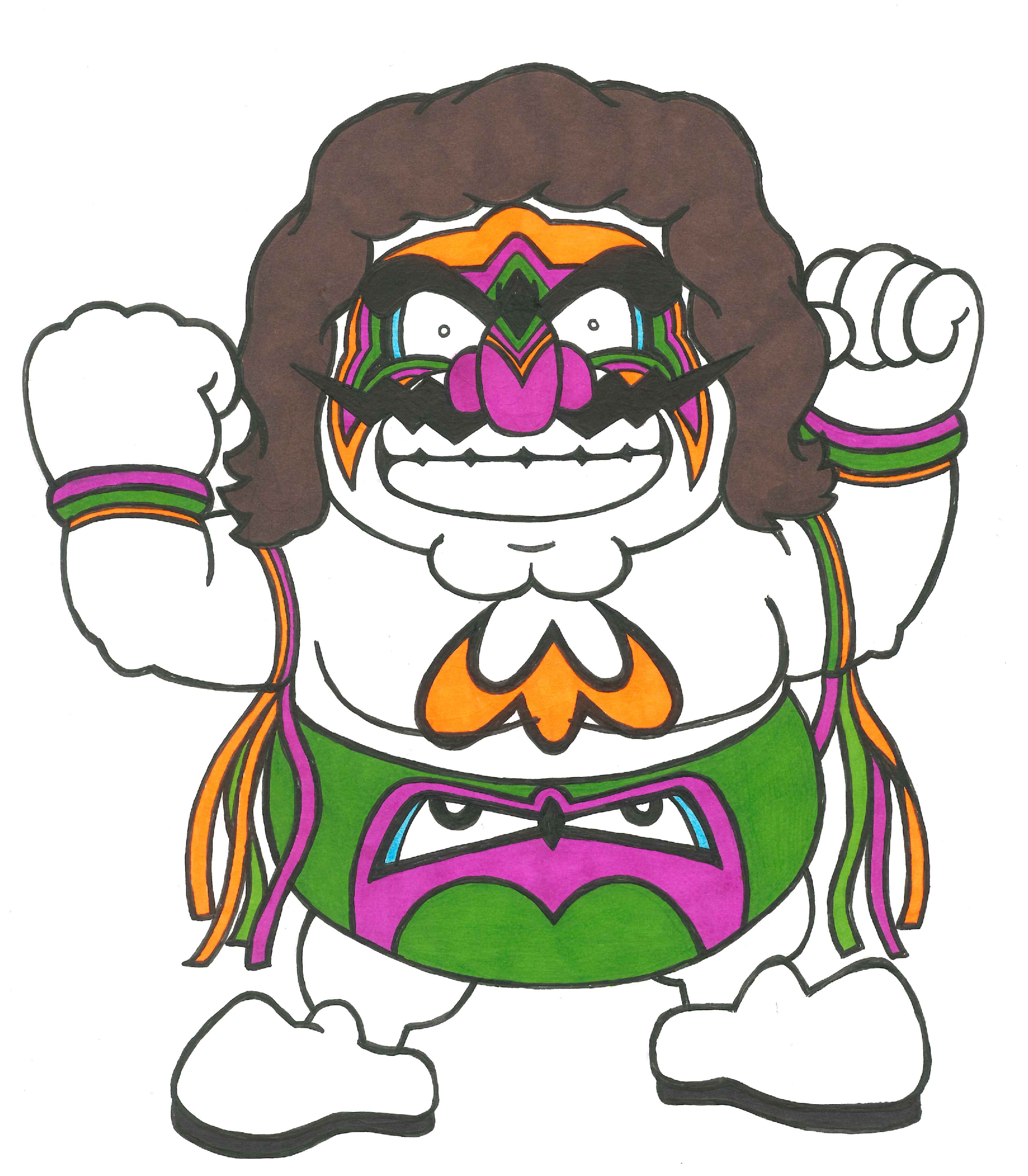 2431x2782 ultimate wario ultimate warrior wwe, video games, disney