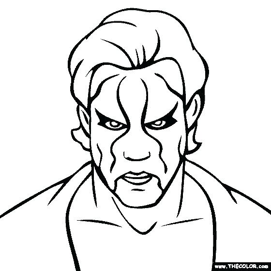 560x560 Wwe Coloring Pages To Print Printable Wrestling Superstars Image