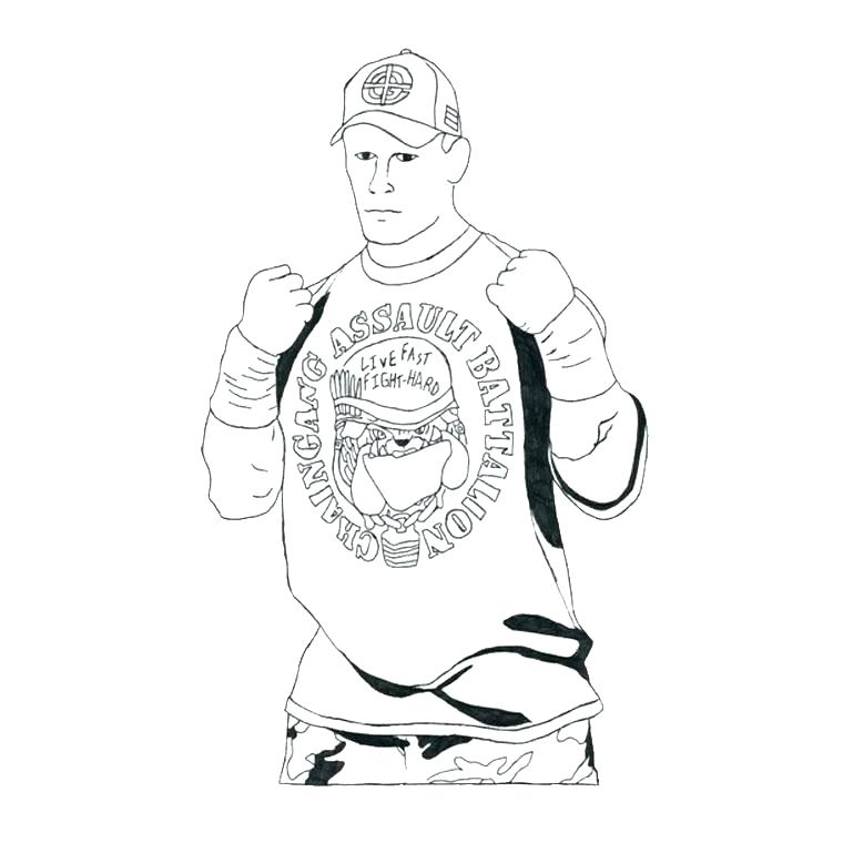 760x760 Wwe Colouring Pages Free Printable Draw Coloring Book