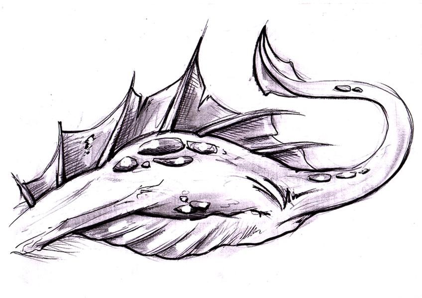 848x599 learn how to draw a wyvern body exercise of a part series