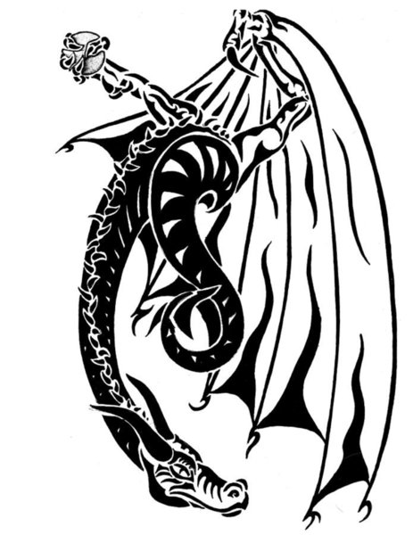 463x600 wyvern drawings fine art america