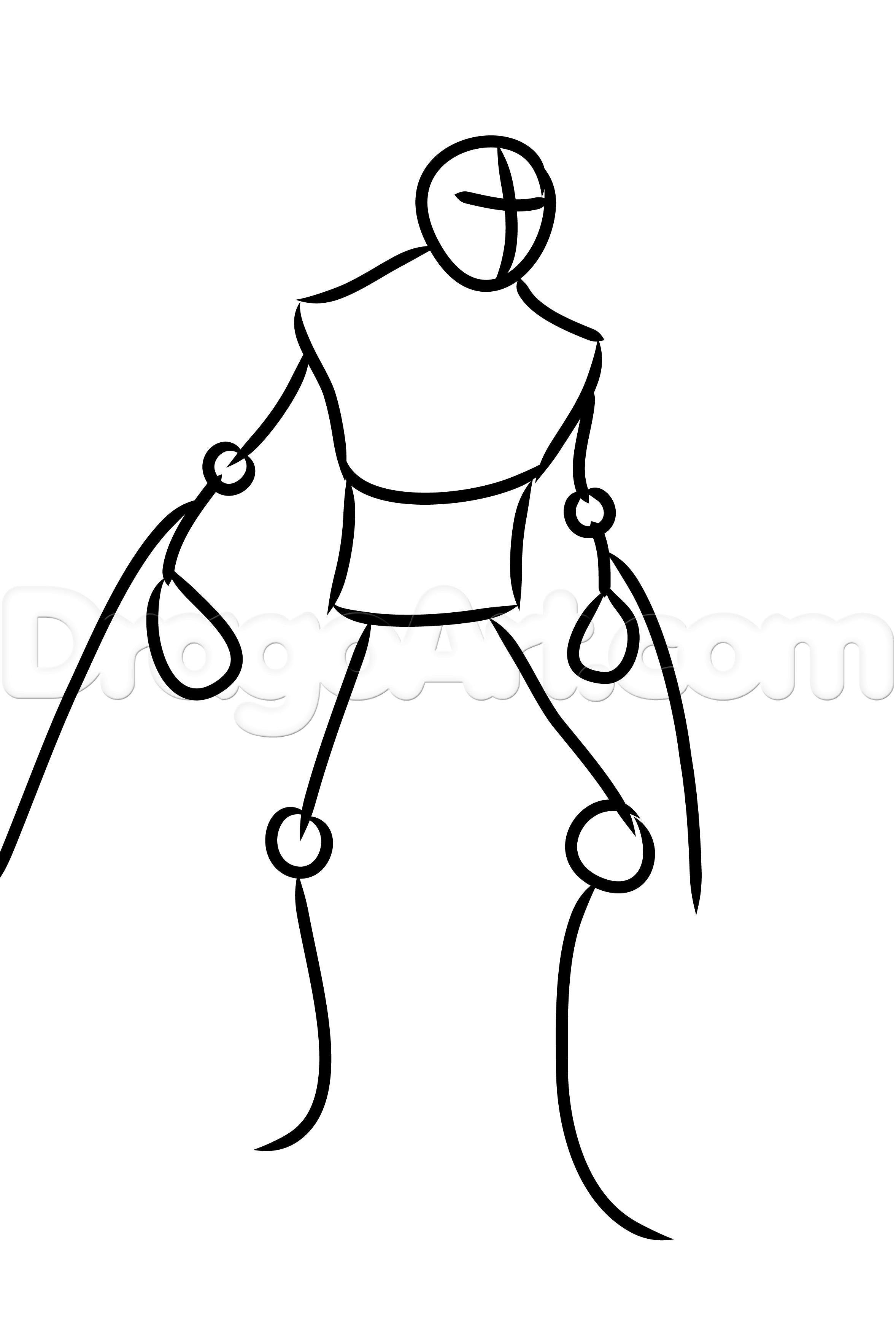 2356x3476 How To Draw Baraka From Mortal Kombat X, Step