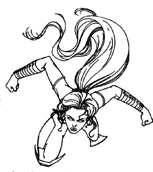 518x581 Learn How To Draw Phoenix From X Men Step