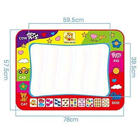 466x466 mat, large magic water drawing painting writing mat pad board