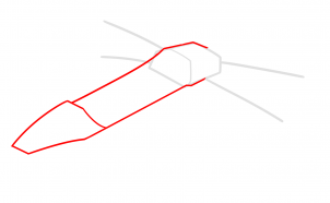 302x186 how to draw an x wing, x wing starfighter, step