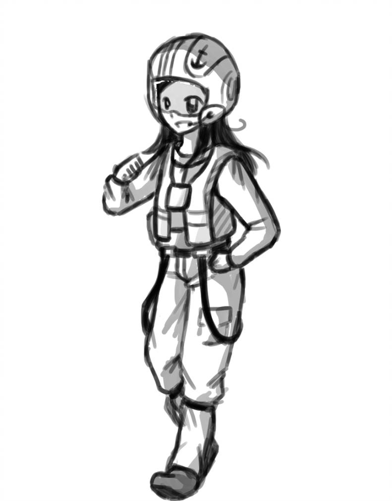 791x1011 January, X Wing Pilot Sketch