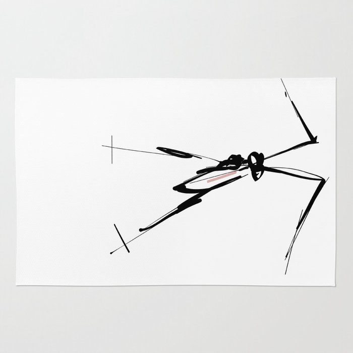 700x700 X Wing Rapid Rug