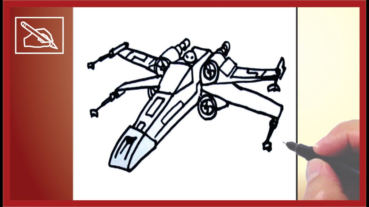 1280x720 Dibujar Una Nave De Star Wars