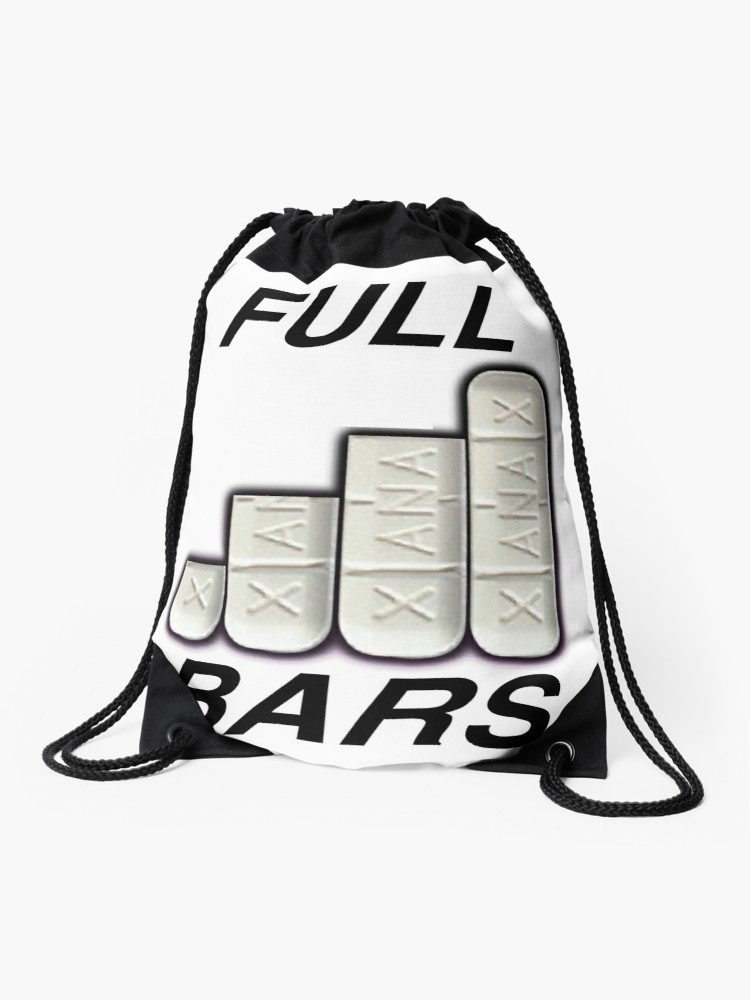 750x1000 Full Xanax Bars Drawstring Bag