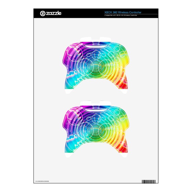 630x630 Rainbow Shockwave Xbox Controller Decal