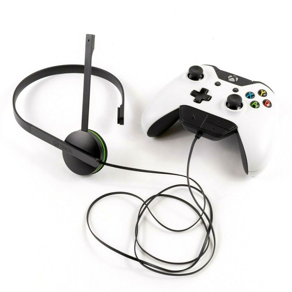 1000x1000 Xbox One Controller Model White Black W Wired Mono Headset