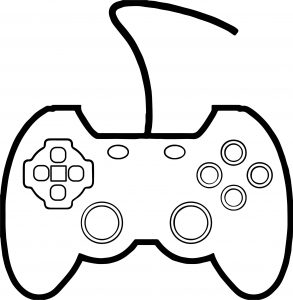 293x300 Awesome Collection Of Xbox Controller Coloring