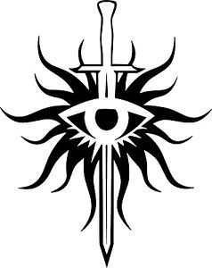 238x300 Dragon Age Inquisition Logo Vinyl Decal Sticker Xbox Pc