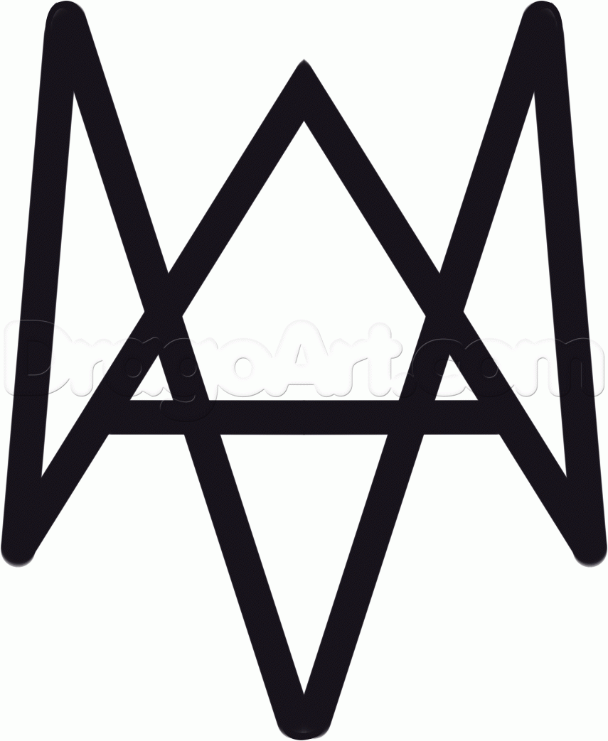 855x1043 How To Draw Watch Dogs, Step