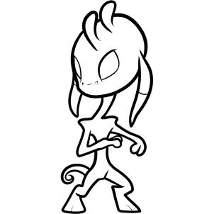 302x302 How To Draw How To Draw An Alien For Kids