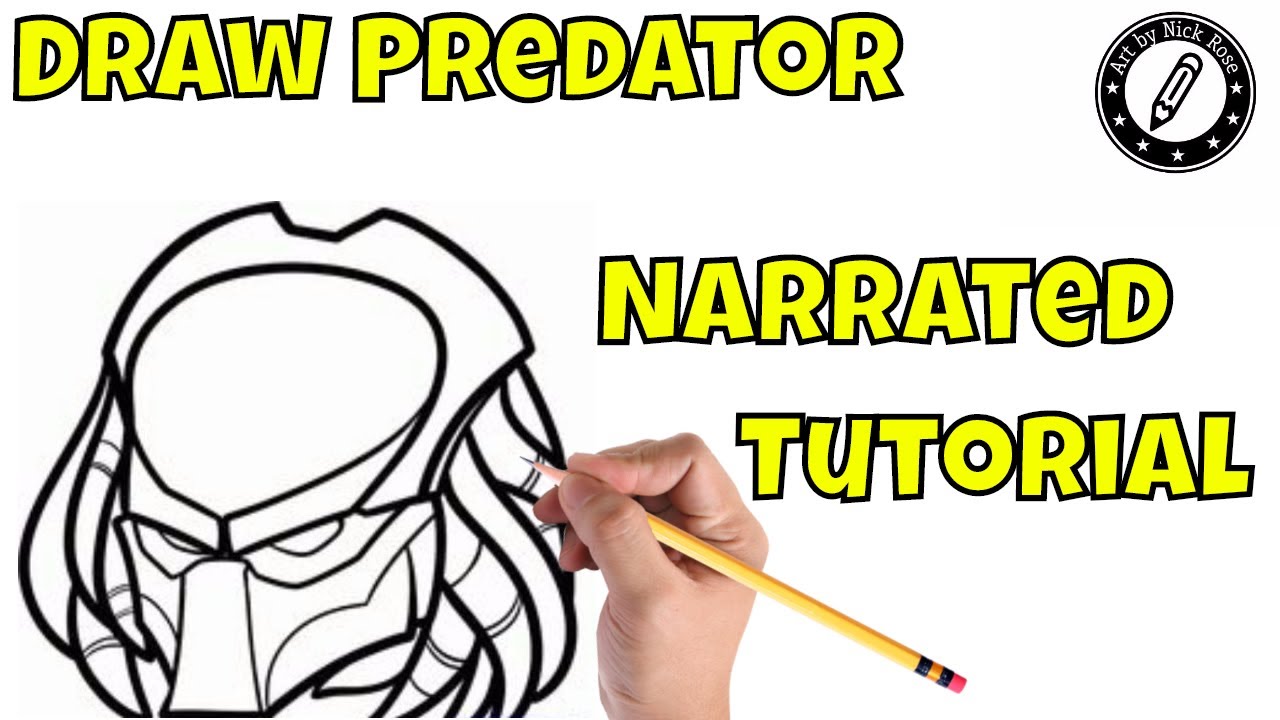 1280x720 Draw The Predator Maskhow To Draw The Predatornarrated Tutorial