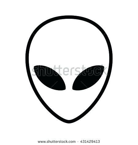 450x470 how to draw a alien extraterrestrial alien face or head symbol