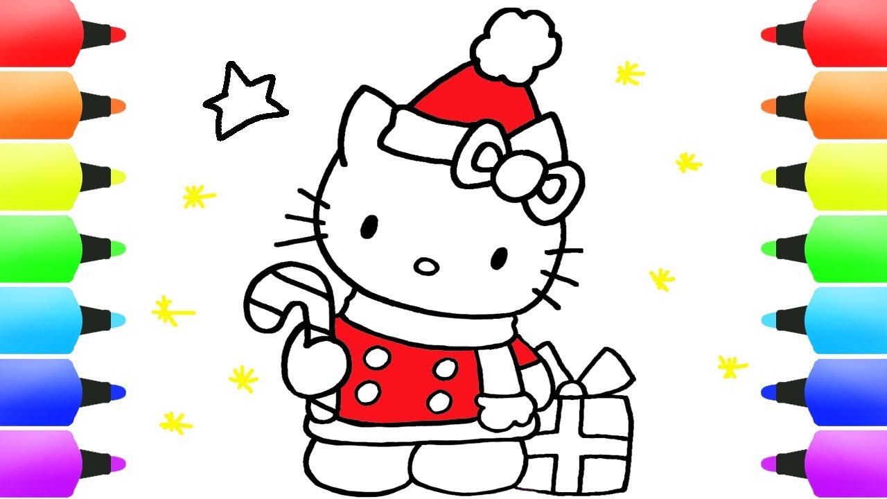 1280x720 Hello Kitty Christmas Drawings For Kids Awesome Xmas Decorations
