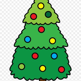 336x336 Christmas Tree Drawing Very Easy Step