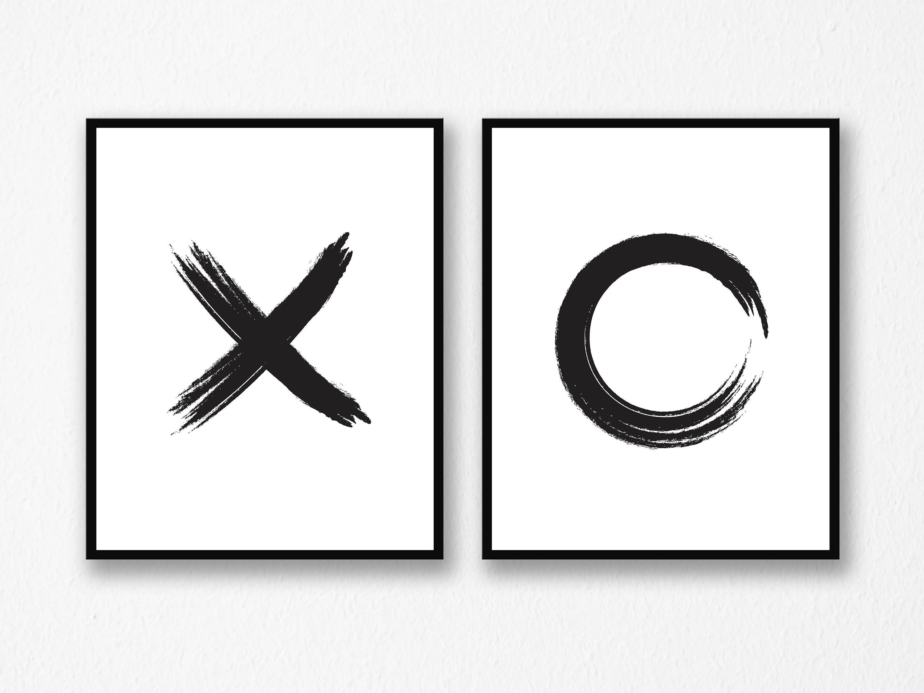 3000x2250 Xo Print Minimalist Wall Art Abstract Art Hugs And Kisses Etsy