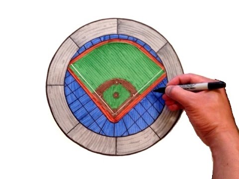 480x360 How To Draw A Baseball Stadium