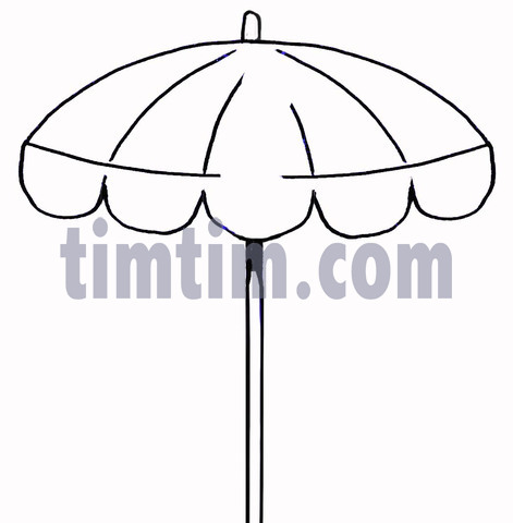 471x480 Free Drawing Of Parasol Bw From The Category Holidays Tourism