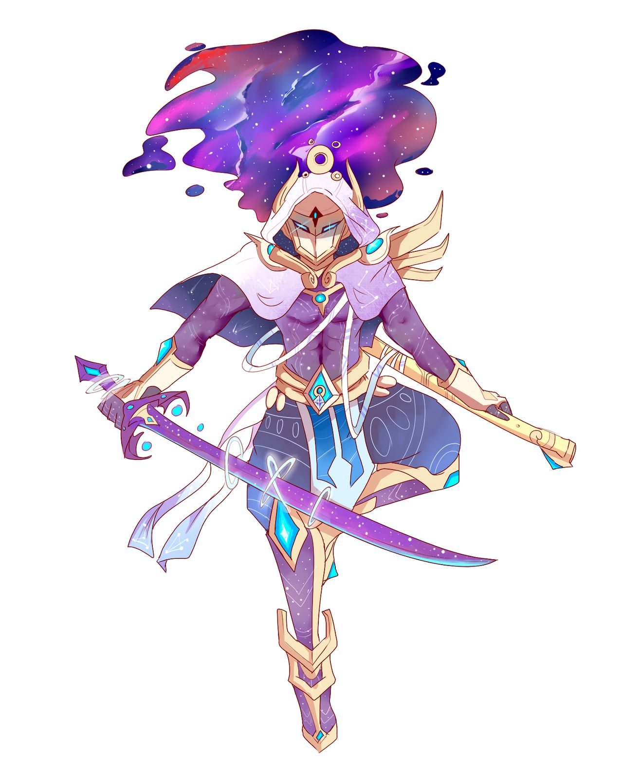 1280x1595 I Was Commissioned To Draw Cosmic Blade Yasuo