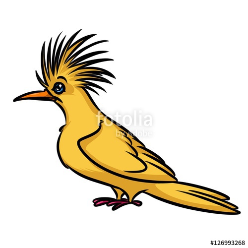 Yellow Bird Drawing 