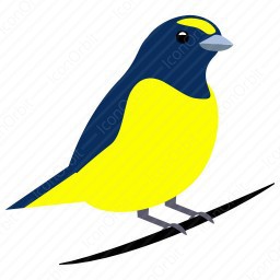 256x256 Yellow Bird Icon